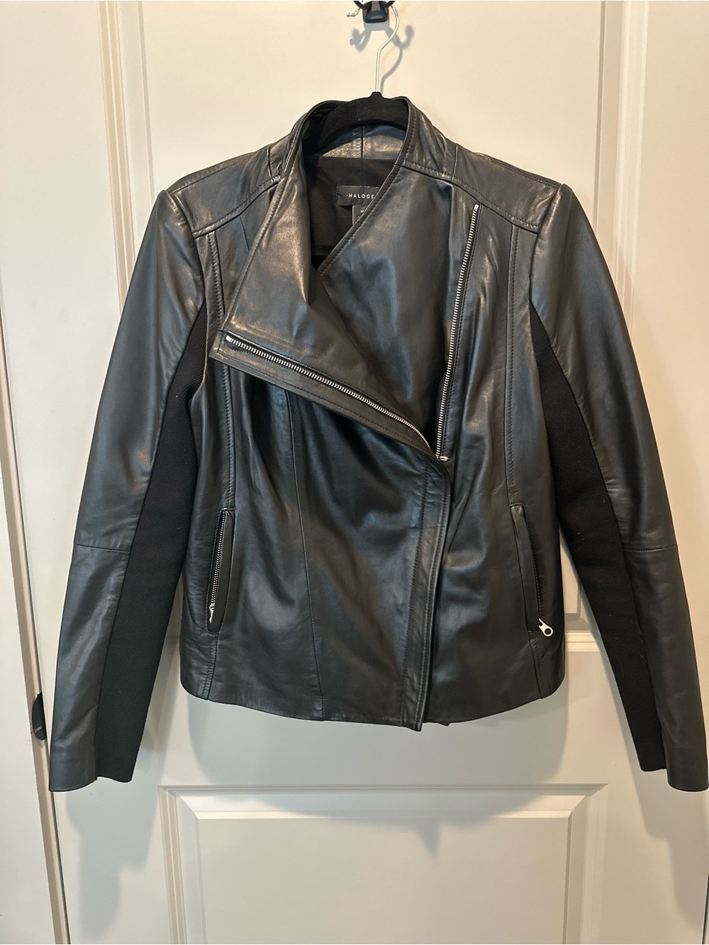 EUC Black Halogen Leather Jacket Sz M